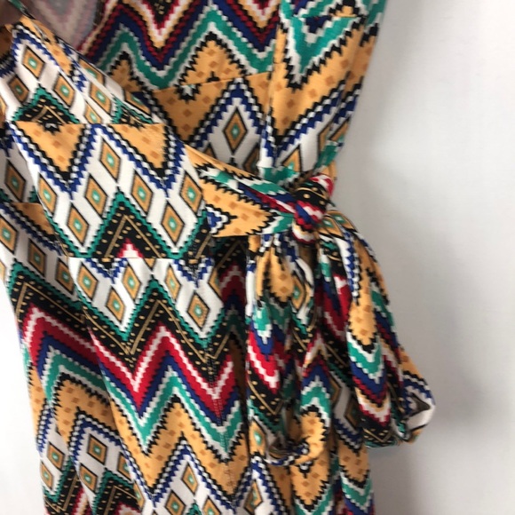 🌟2/25 MAGGIE TANG SOUTHWESTERN PRINT WRAP DRESS - Picture 3 of 7